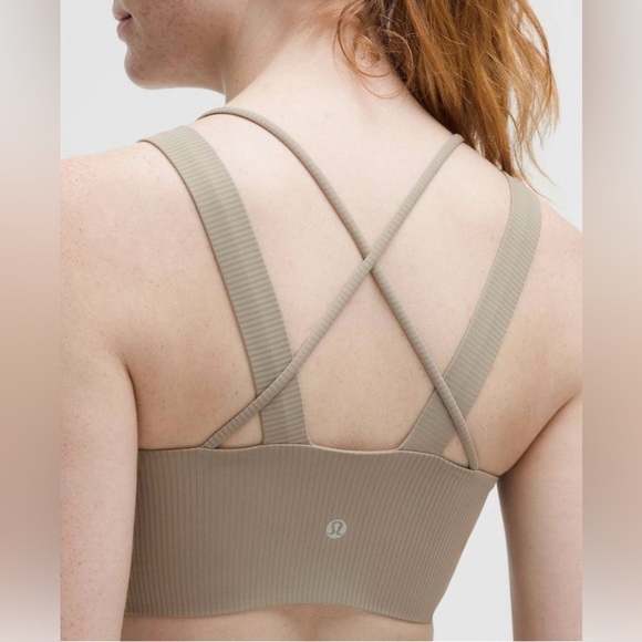 Lululemon Like a Cloud Ribbed Longline Bra *Light Support, D/DD Cup - Picture 2 of 5